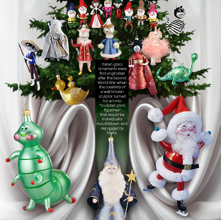 De Carlini Snow White Hand Blown Christmas Disney Ornament DeCarlini     52561